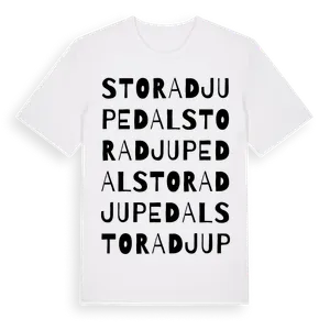 Stora Djupedal ordlek t-shirt – ekologisk bomull t-shirt från Pinshirt
