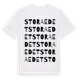 White t-shirt med Stora Edet ordlek t-shirt