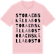 Pink Cotton t-shirt med Stora Enskällabo ordlek t-shirt