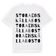 Stora Enskällabo ordlek t-shirt