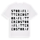 Stora Flittered ordlek t-shirt
