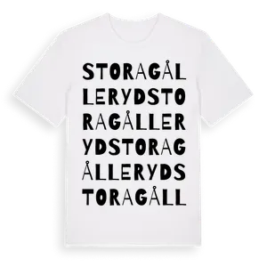 Stora Gålleryd ordlek t-shirt – ekologisk bomull t-shirt från Pinshirt