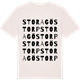 Vintage White t-shirt med Stora Göstorp ordlek t-shirt