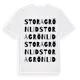 White t-shirt med Stora Grönlid ordlek t-shirt