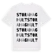 White t-shirt med Stora Haghult ordlek t-shirt