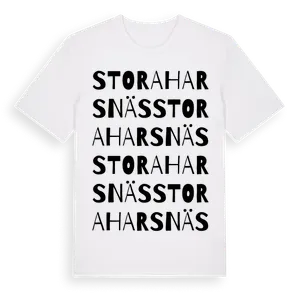 Stora Harsnäs ordlek t-shirt – ekologisk bomull t-shirt från Pinshirt