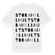 White t-shirt med Stora Hillhult ordlek t-shirt