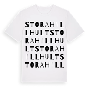 Stora Hillhult ordlek t-shirt – ekologisk bomull t-shirt från Pinshirt