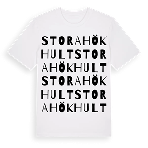 Stora Hökhult ordlek t-shirt – ekologisk bomull t-shirt från Pinshirt