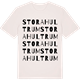 Vintage White t-shirt med Stora Hultrum ordlek t-shirt