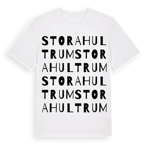 Stora Hultrum ordlek t-shirt – ekologisk bomull t-shirt från Pinshirt