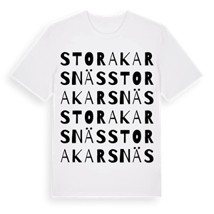 Stora Karsnäs ordlek t-shirt – ekologisk bomull t-shirt från Pinshirt