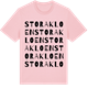Pink Cotton t-shirt med Stora Kloen ordlek t-shirt