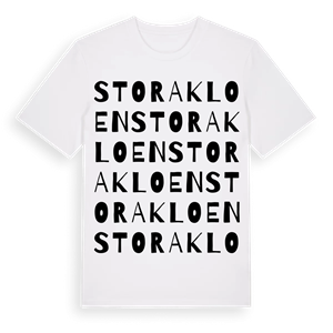 Stora Kloen ordlek t-shirt – ekologisk bomull t-shirt från Pinshirt