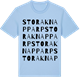 Blue Soul t-shirt med Stora Knapparp ordlek t-shirt