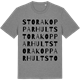Mid Heather Gray t-shirt med Stora Kopparhult ordlek t-shirt