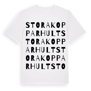 Stora Kopparhult ordlek t-shirt – ekologisk bomull t-shirt från Pinshirt