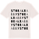 Vintage White t-shirt med Stora Krabby ordlek t-shirt