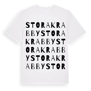 Stora Krabby ordlek t-shirt – ekologisk bomull t-shirt från Pinshirt