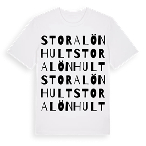 Stora Lönhult ordlek t-shirt – ekologisk bomull t-shirt från Pinshirt