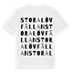 Stora Lövfällan ordlek t-shirt