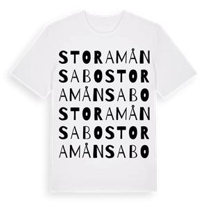 Stora Månsabo ordlek t-shirt – ekologisk bomull t-shirt från Pinshirt