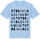 Blue Soul t-shirt med Stora Markebäckshult ordlek t-shirt