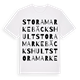 Stora Markebäckshult ordlek t-shirt