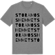 Mid Heather Gray t-shirt med Stora Mosshemmet ordlek t-shirt