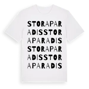 Stora Paradis ordlek t-shirt – ekologisk bomull t-shirt från Pinshirt
