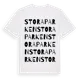 White t-shirt med Stora Parken ordlek t-shirt