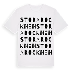 Stora Rocknen ordlek t-shirt – ekologisk bomull t-shirt från Pinshirt