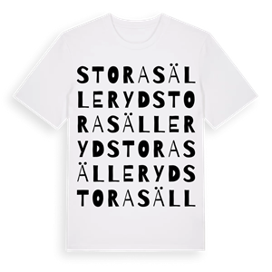 Stora Sälleryd ordlek t-shirt – ekologisk bomull t-shirt från Pinshirt
