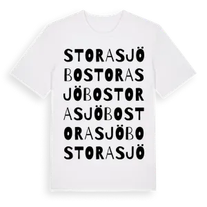 Stora Sjöbo ordlek t-shirt – ekologisk bomull t-shirt från Pinshirt