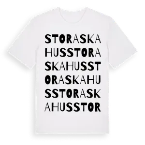 Stora Skahus ordlek t-shirt – ekologisk bomull t-shirt från Pinshirt