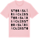 Pink Cotton t-shirt med Stora Skärbäcken ordlek t-shirt
