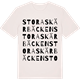 Vintage White t-shirt med Stora Skärbäcken ordlek t-shirt