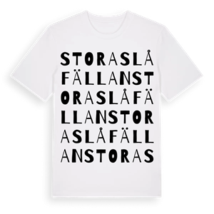 Stora Slåfällan ordlek t-shirt – ekologisk bomull t-shirt från Pinshirt