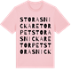 Pink Cotton t-shirt med Stora Snickaretorpet ordlek t-shirt
