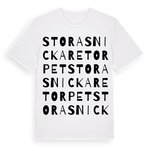 Stora Snickaretorpet ordlek t-shirt – ekologisk bomull t-shirt från Pinshirt