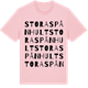 Pink Cotton t-shirt med Stora Spånhult ordlek t-shirt