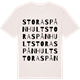 Vintage White t-shirt med Stora Spånhult ordlek t-shirt