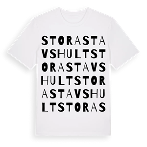 Stora Stavshult ordlek t-shirt – ekologisk bomull t-shirt från Pinshirt