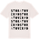 Vintage White t-shirt med Stora Toveryd ordlek t-shirt