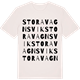 Vintage White t-shirt med Stora Vagnsvik ordlek t-shirt