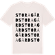 Vintage White t-shirt med Storagård ordlek t-shirt