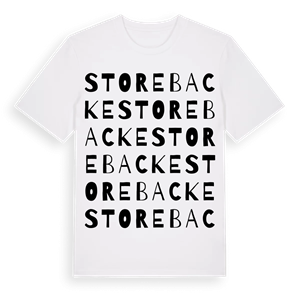 Store backe ordlek t-shirt – ekologisk bomull t-shirt från Pinshirt