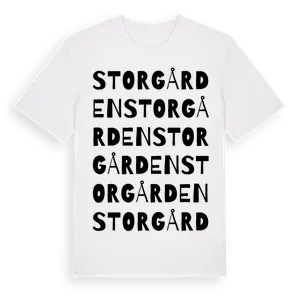 Storgården ordlek t-shirt – ekologisk bomull t-shirt från Pinshirt