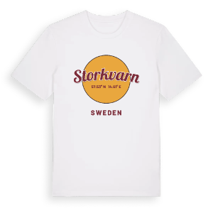 Storkvarn cirkel t-shirt – ekologisk bomull t-shirt från Pinshirt