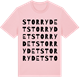 Pink Cotton t-shirt med Storrydet ordlek t-shirt